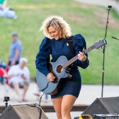 Reagan Quinn Playing Guitar